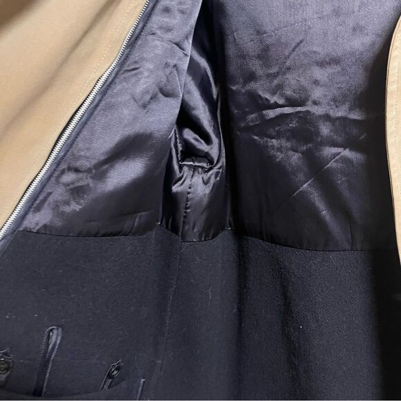 Brooks Brothers Traveler England Heavy Duty Canvas Wool Lined Trench Jacket - Picture 6 of 16